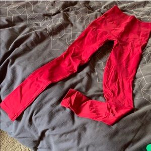 Lululemon Red leggings! Worn/washed once!